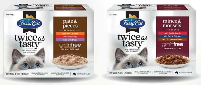 Fussy Cat Twice as Tasty Wet Cat Food 12x80g Selected Varieties