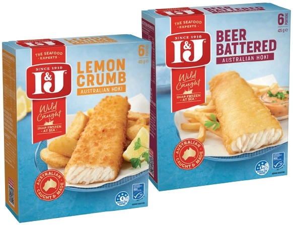 I&J Australian Wild Caught Hoki 425g Selected Varieties