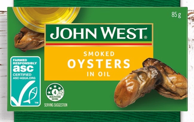 John West Oysters 85g Selected Varieties