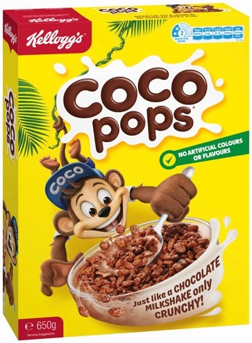 Kellogg’s Cereal Coco Pops 650g, Fruit Loops 460g or Crunchy Nut Corn Flakes 640g