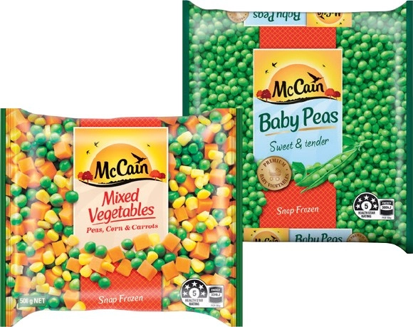 McCain Frozen Vegetables 500g Selected Varieties