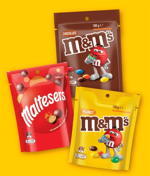 M&M's 120‑180g, Maltesers 120‑140g, Pods 160g or Skittles 120‑200g Share Pack Selected Varieties