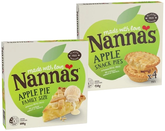 Nanna’s Fruit Pie Family Size 600g or Snack Pies 450g Selected Varieties