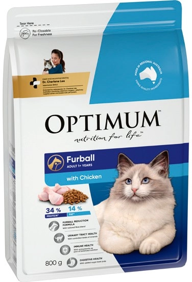 Optimum Dry Cat Food 800g Selected Varieties