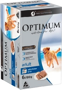 Optimum Wet Dog Food 6x100g Selected Varieties