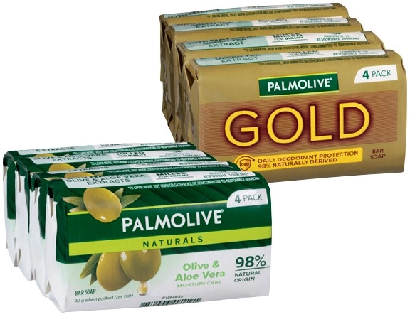 Palmolive Bar Soap 4 Pack Selected Varieties