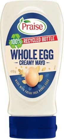 Praise Whole Egg Squeezy Mayo 470‑500g Selected Varieties