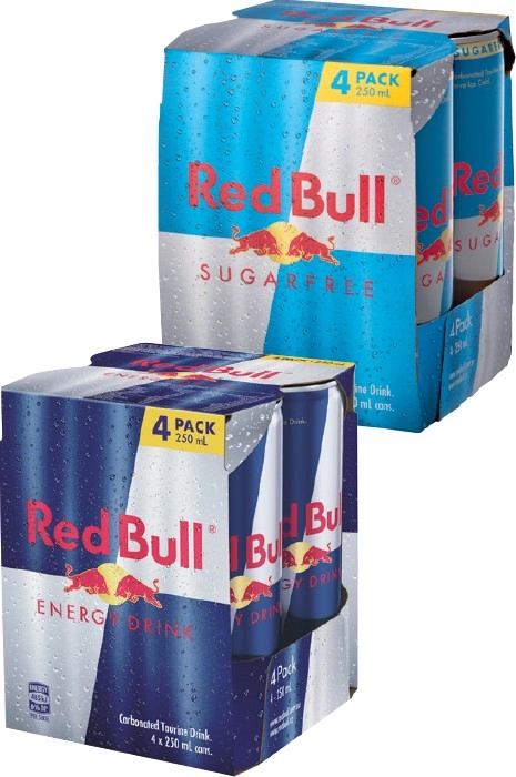 Red Bull Energy Drink 4x250mL Selected Varieties