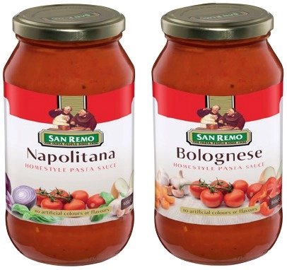 San Remo Pasta Sauce 500g Selected Varieties