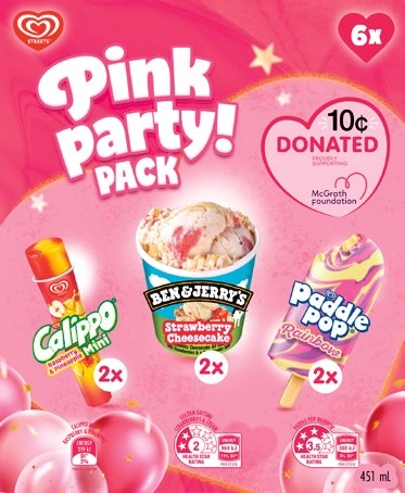 Streets Pink Party Ice Cream 6 Pack