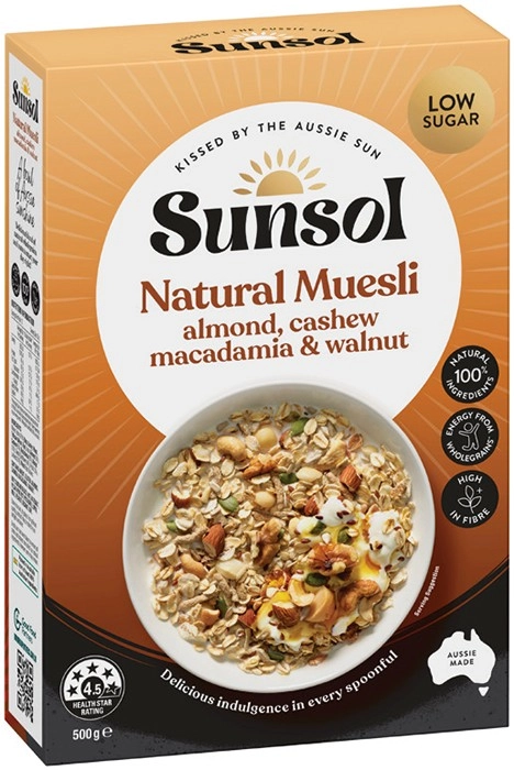 Sunsol Muesli 500g or Granola 450g Selected Varieties