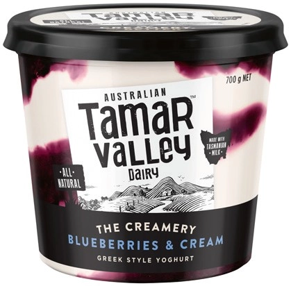 Tamar Valley All Natural Greek Style Yoghurt 700g Selected Varieties