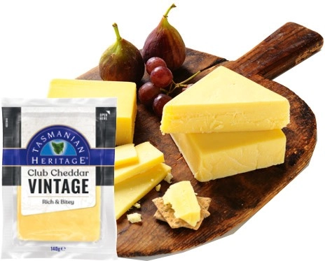 Tasmanian Heritage Club Cheddar Cheese 140g Selected Varieties