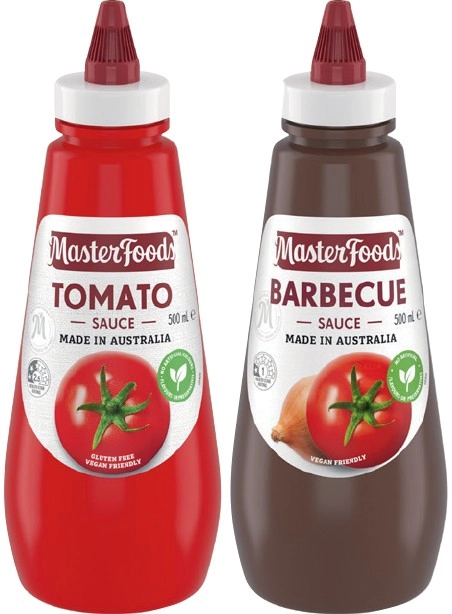 MasterFoods Squeezy Sauce 475-500mL Selected Varieties