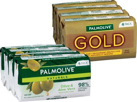 Palmolive Bar Soap 4 Pack Selected Varieties