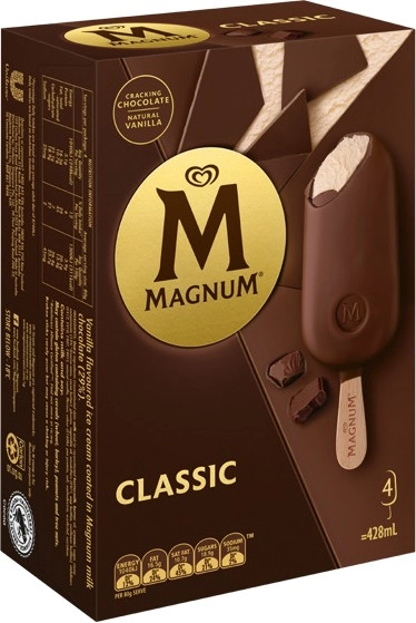 Streets Magnum 4 Pack, Mini 6 Pack or Tub 440mL Ice Cream Selected Varieties