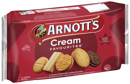 Arnott’s Cream Favourites Biscuits 500g