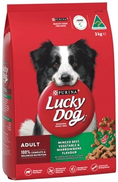 Purina Lucky Dog Dry Dog Food 3kg Selected Varieties