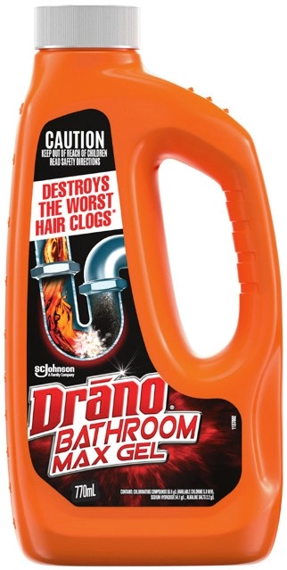 Drano Bathroom or Kitchen Max Gel 770mL