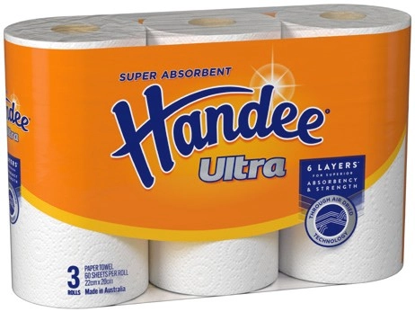 Handee Ultra Paper Towel 3 Pack