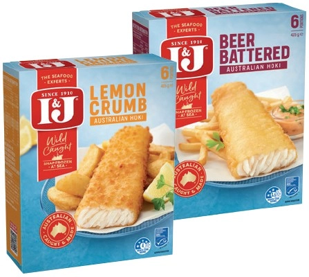 I&J Australian Wild Caught Hoki 425g Selected Varieties