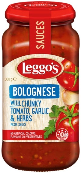 Leggo’s Pasta Sauce 490‑500g Selected Varieties