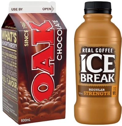 Oak Flavoured Milk 600mL or Ice Break Real Coffee 500mL Selected Varieties