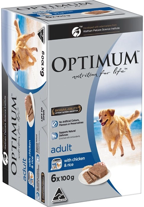 Optimum Wet Dog Food 6x100g Selected Varieties