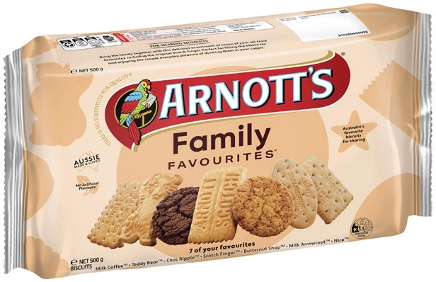 Arnott’s Family Favourites Assorted Biscuits 500g