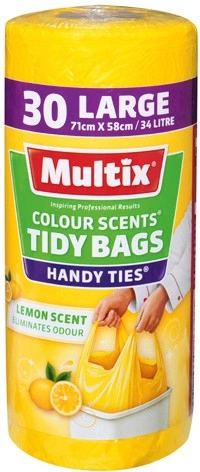 Multix Colour Scents Handy Ties Tidy Bags 30 Pack Selected Varieties