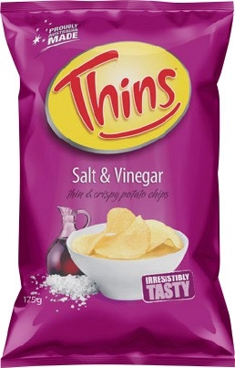 Thins Chips 150‑175g, Onion Rings 85g, CC’s Corn Chips 175g or Cornados 110g Selected Varieties