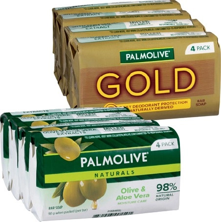 Palmolive Bar Soap 4 Pack Selected Varieties