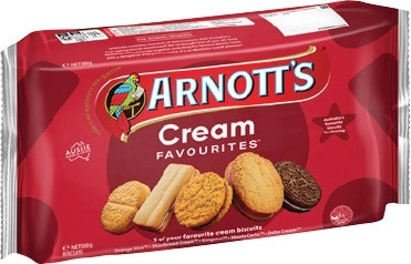 Arnott's Cream Favourites Biscuits 500g