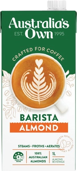 Australia's Own Barista Almond, Oat or Macadamia Milk 1 Litre