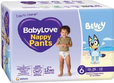 BabyLove Nappy Pants 42‑56 Pack Selected Varieties