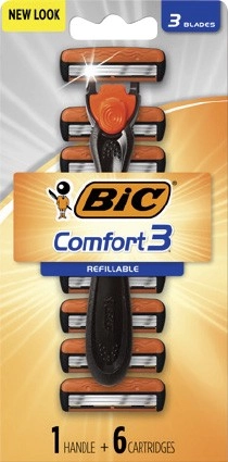 BIC Hybrid 3 Comfort 1 Handle + 6 Blades