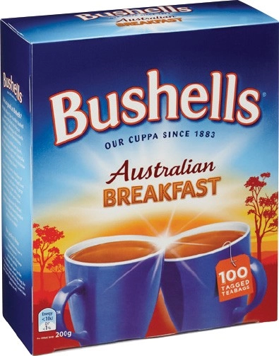 Bushells Australian Breakfast Tea Bags 100 Pack