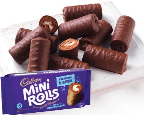 Cadbury Mini Rolls or Cake Bars 5 Pack Selected Varieties