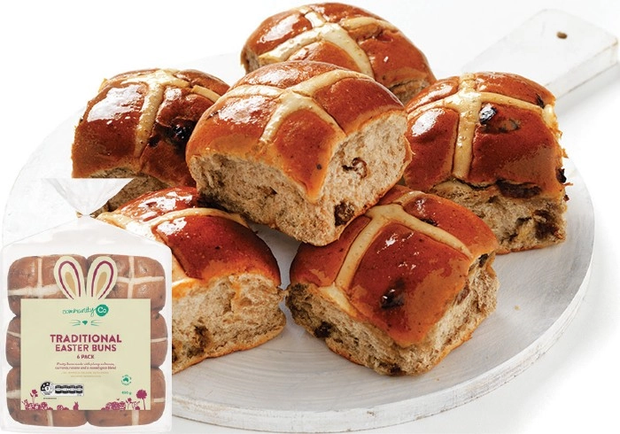 Community Co Easter Buns 4-6 Pack or Mini 9 Pack Selected Varieties