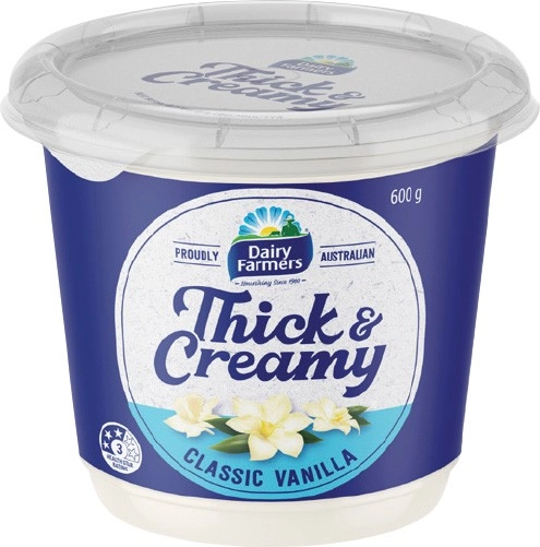 Dairy Farmers Thick & Creamy Yoghurt 550‑600g Selected Varieties