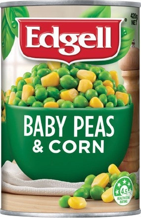 Edgell Baby Peas & Corn or Peas & Carrots 420g