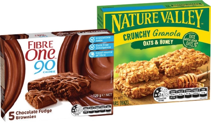 Fibre One Bars 4‑5 Pack, Nature Valley Crunchy Granola 6 Pack or Protein Bars 4 Pack Selected Varieties