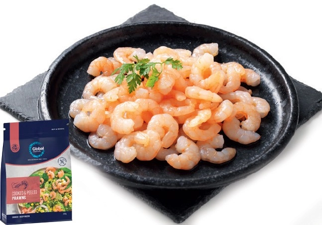 Global Seafoods Cooked & Peeled Prawns 300g