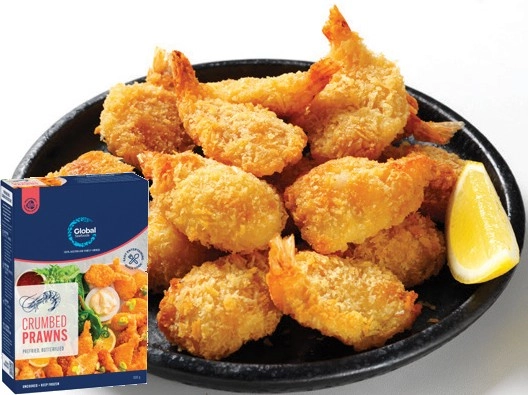 Global Seafoods Crumbed Prawn Cutlets 500g