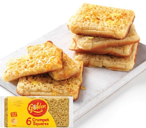 Golden Crumpet Squares 6 Pack