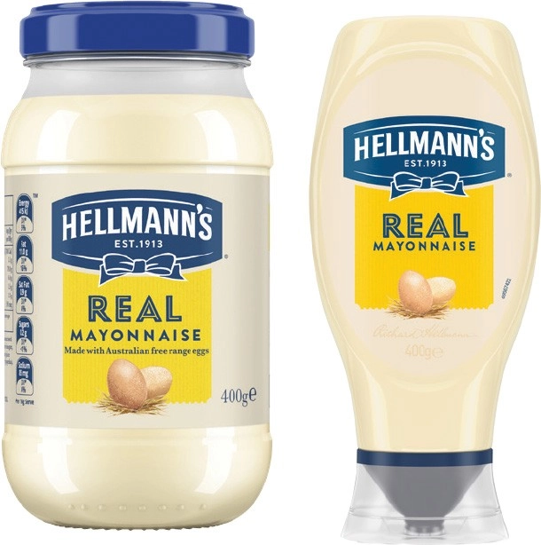 Hellmann’s Real Mayonnaise Jar 400g or Squeeze 400-432g Selected Varieties