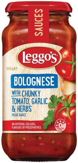 Leggo’s Pasta Sauce 490‑500g Selected Varieties