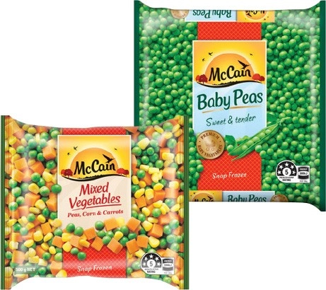 McCain Frozen Vegetables 500g Selected Varieties