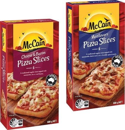 McCain Pizza Slices 540‑600g Selected Varieties