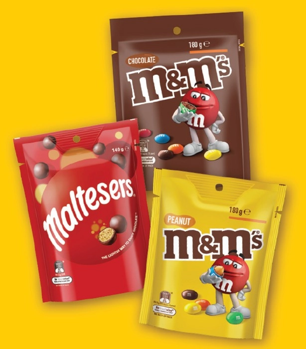 M&M's 120‑180g, Maltesers 120‑140g, Pods 160g or Skittles 120‑200g Share Pack Selected Varieties